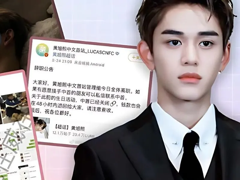 Bài đăng gây bão mạng xã hội Trung – Hàn, liên quan đến scandal đời tư của Lucas năm 2021