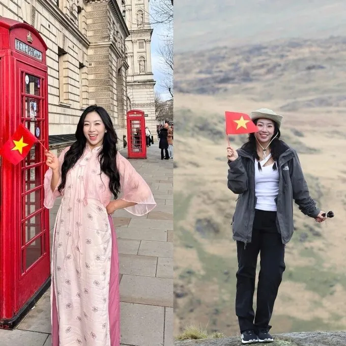 Người Việt tại Anh và xứ Wales rạng rỡ cầm cờ Tổ quốc